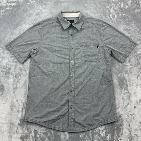 Marmot Shirt Mens Sz Small Gray Short Sleeve Button Up Outdoor Breathable Hiking - Picture 1 of 9